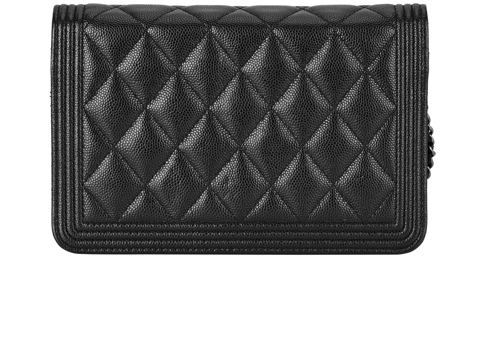 Boy WOC, &pound;1,500, Handbags, Black, Caviar Leather, Back view
